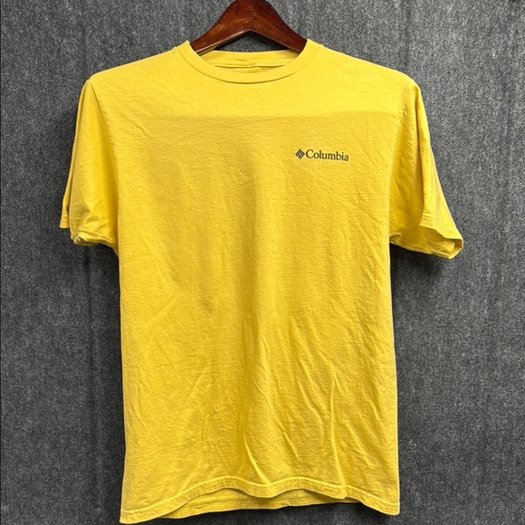 Columbia Men's Yellow T-Shirt - Picture 1 of 3